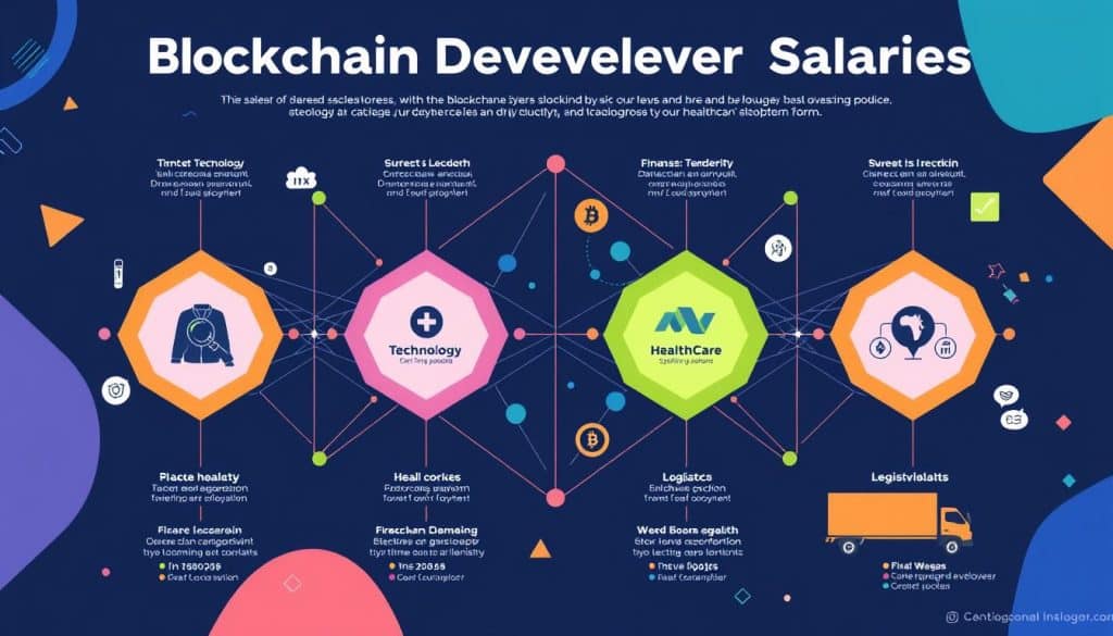 blockchain developer wages by industry